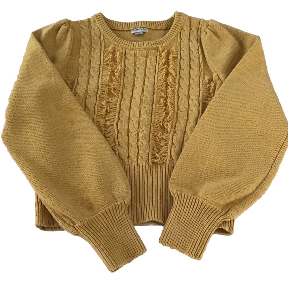 HABITUAL Kid Size 14 Sweater Yellow